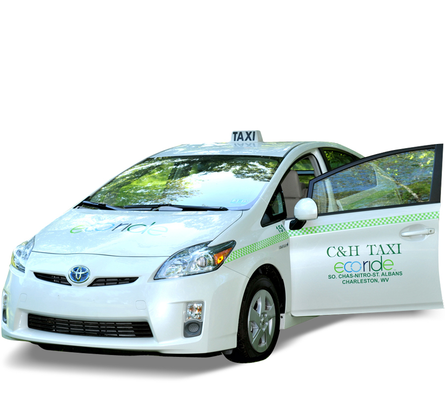 ECO Ride Taxi Cab with Open Door - C&H Taxi